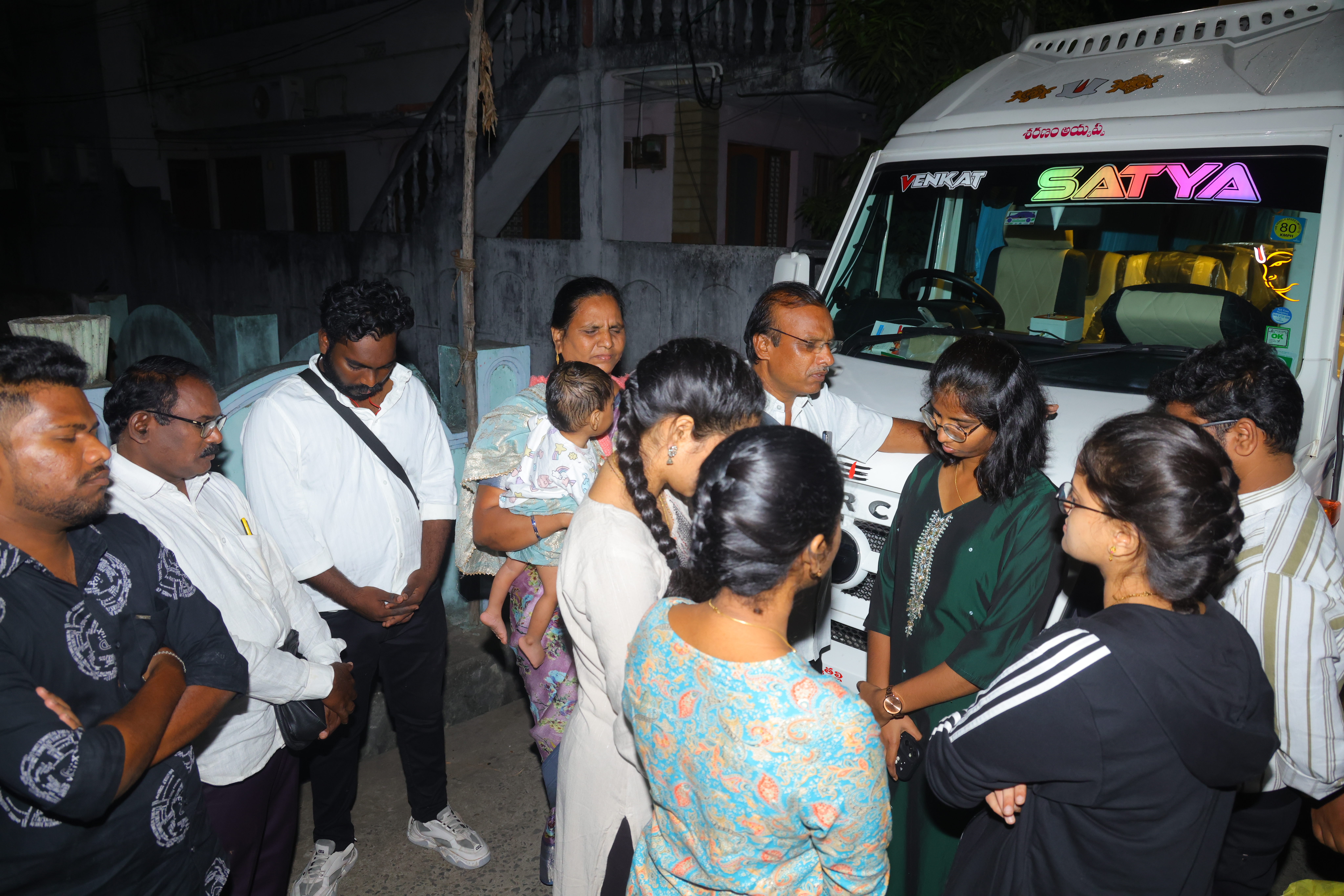 Team gathered before the medical camp